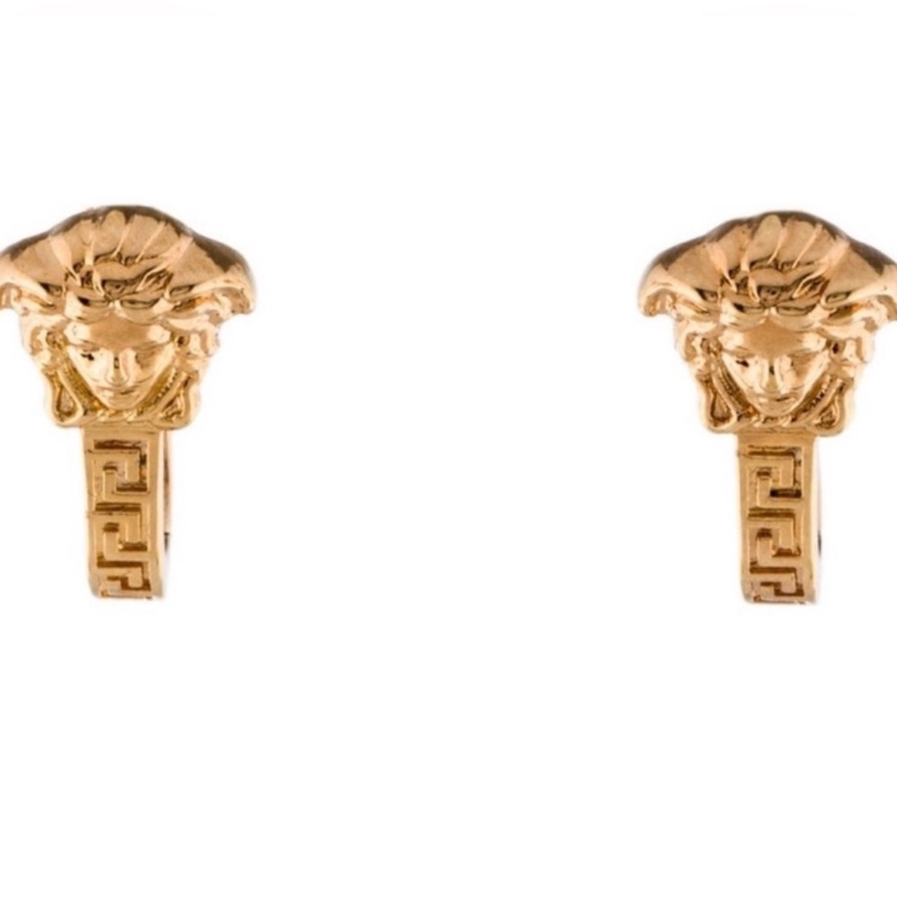 Versace Gold Medusa Earrings